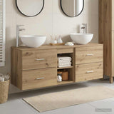 Bathroom Cabinet Set 3 pcs Artisan Oak 49.5 x 35 x 63 cm 3405794