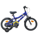 Kids Bike 12 Inches for 2-4 Years Old Blue and Black 42009400
