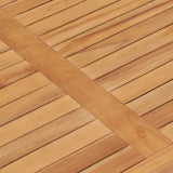 Garden Dining Table 120x70x77 cm Solid Teak Wood 49360