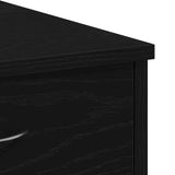 Desk with Drawer Black Oak 80 x 40 x 75 cm Engineered Wood 862480