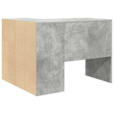 Corner Desk with Drawer Concrete Grey 102 x 88 x 75 cm 3337276