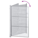 Garden Gate 85 x 120 cm Stainless Steel Silver Lockable 3402578