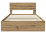 Bed Frame with Drawer Artisan Oak 100 x 200 cm Engineered Wood 3410939