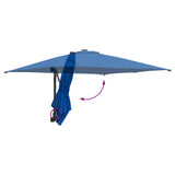 Garden Parasol 248.5 x 247.5 x 160 cm Polyester and Steel 42003258