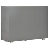 Sideboard High Gloss Grey 107x35x80.5 cm 283720