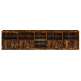 Sideboard with LED Lights Smoked Oak 283x37x67 cm 3209027