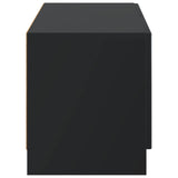 TV Cabinet Black Engineered Wood 897776