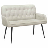 2 Seater Sofa with Metal Legs 2-Seater Cream Velvet 42051025