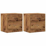 ZNTS Bedside Cabinets 2 pcs Old Wood 40x30x40 cm Engineered Wood 855925