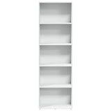 Bookcase White 60x30x189 cm Engineered Wood 857917