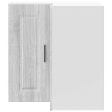 Kitchen Wall Corner Cabinet "Porto" Grey Sonoma Engineered Wood 854103