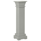 Classic Square Pillar Plant Stand Grey 17x17x66 cm MDF 323969