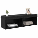 TV Wall Cabinet 100 x 30 x 30 cm Black Oak Engineered Wood 882969