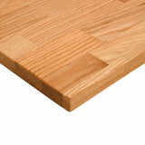Desk Top Light Brown 120x50x2.5 cm Solid Wood Oak Rectangular 4009019