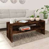 Coffee Table Smoked Oak 100x40x40 cm Engineered Wood 815255