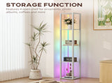 Bathroom Storage Cabinet-White 77420583