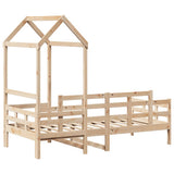 Day Bed with Roof without Mattress 90x200 cm Solid Wood 3282300