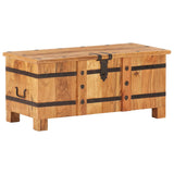 ZNTS Chest 90x40x40 cm Solid Acacia Wood 289637