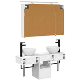 Bathroom Cabinet Set 4 pcs White 100 x 14.5 x 70 cm 3406255
