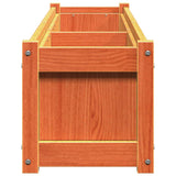 Garden Planters 2 pcs Wax Brown Solid Wood Pine 837479