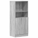 Kitchen Cabinet Grey Sonoma 57x41.5x131.5 cm Engineered Wood 860126