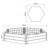 Raised Bed Black 148 x 129 x 25 cm PP 42033406