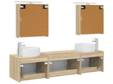 Bathroom Cabinet Set 5 pcs Sonoma Oak Engineered Wood 3406513