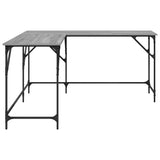 Desk Grey Sonoma 149x149x75 cm Engineered Wood 837585