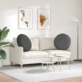 Seat Cushions 2 pcs Dark Grey 80 cm Corduroy Fabric 42014261