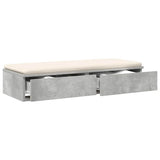Bed Drawers Concrete Grey 90 x 36.5 x 16.5 cm Engineered Wood 866934