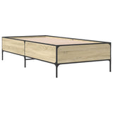 Bed Frame without Mattress Sonoma Oak 90x190 cm Single 844987