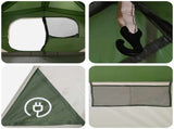 Instant Tent Green 365 x 280 x 200 cm Polyester and Steel 42028703