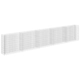 145647 Gabion Raised Bed Galvanised Steel 450x30x90 cm