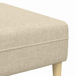 Sofa Set 3 pcs Cream Fabric 3335118
