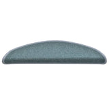 Stair Mats 15 pcs 56x17x3 cm Sea Blue Half Round 322362
