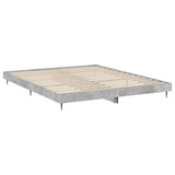 Bed Frame without Mattress Concrete Grey 200x200 cm 832217