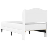 Bed Frame with Headboard White 90 x 190 cm Faux Leather 3415270