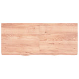 Table Top Light Brown 140x60x cm Treated Solid Wood Oak 3156382