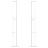 Trade Show Displays 2 pcs White 30 x 23.5 x 210 cm Steel 3407635