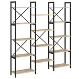 Bookshelf Sonoma Oak 156 x 25 x 167 cm Engineered Wood 868342