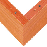 Garden Planter Wax Brown 50x50x68.5 cm Solid Wood Pine 3282466