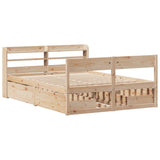 Bed Frame without Mattress 120x190 cm Small Double Solid Wood Pine 3307140