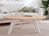 Table Top 90x2.5 cm Round Solid Wood Beech 355919