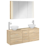 Bathroom Furniture Set 4 pcs Sonoma Oak 3406705