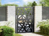 Garden Gate Black 100x175 cm Steel Light Design 4100952