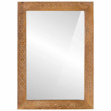 Wall Mirror Rectangular 70 x 50 cm Engineered Wood and Glass 4018111