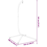 Hanging Egg Chair Stand without Basket Anthracite Steel 4007412