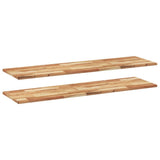 Floating Shelves 2 pcs 140x40x2 cm Oil Finished Solid Wood Acacia 3279568