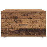 Drawer Cabinet with Wheel Old Wood 55 x 45 x 31 cm 869312