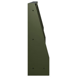 Retaining Wall 4 pcs 60 x 12 x 40 cm Steel Olive Green 3449082